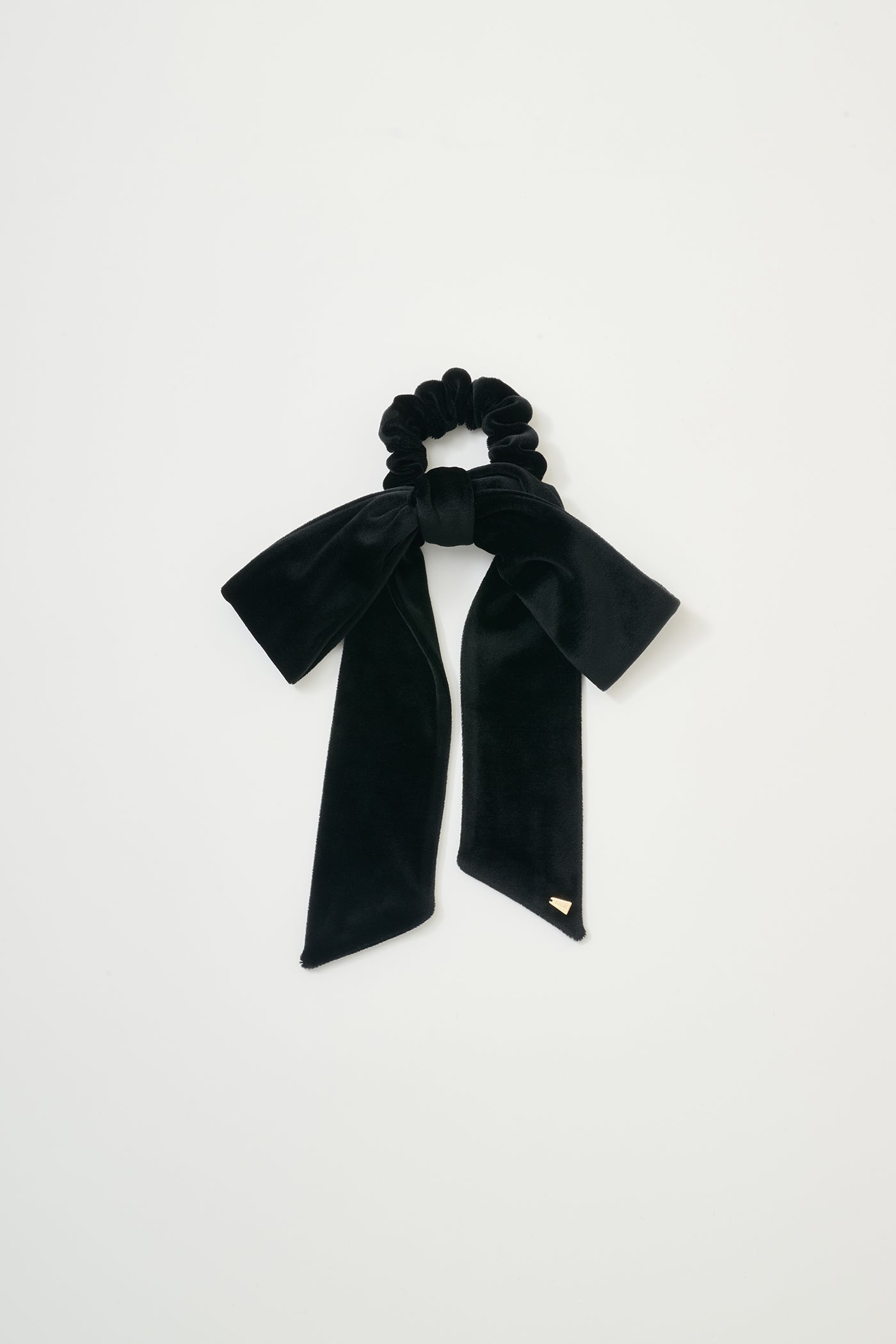 Velour Ribbon Scrunchie