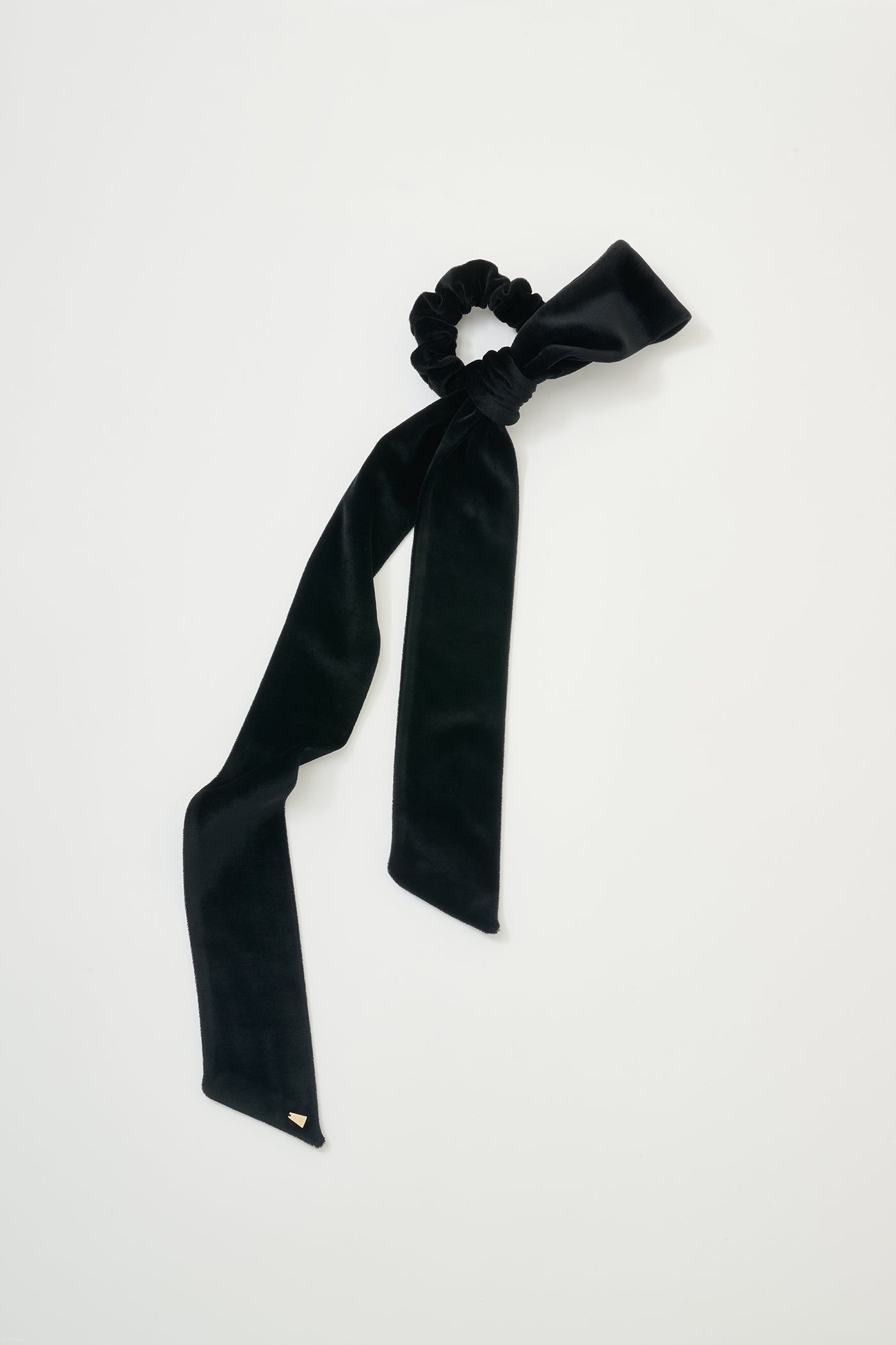 Velour Ribbon Scrunchie